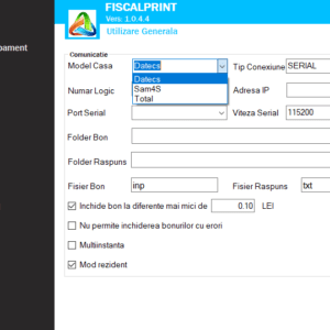 Driver comunicatie case de marcat Datecs Sam4S Tremol