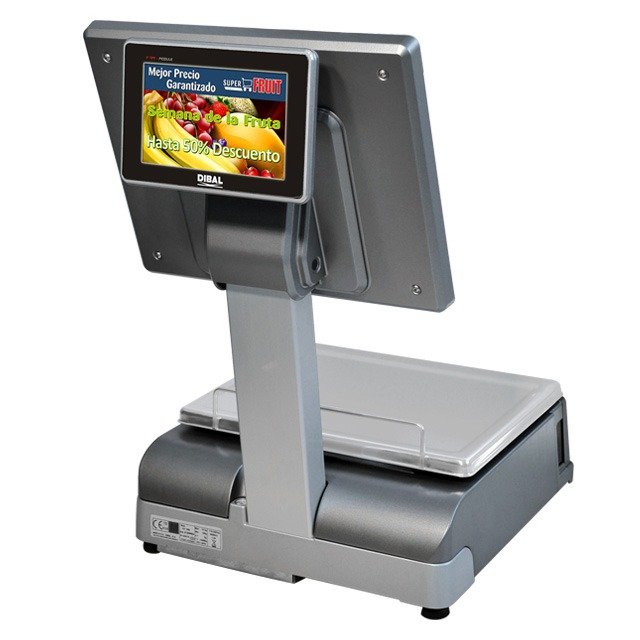 Cantar PC cu etichetare Dibal CS-1255 W DB 15+7 - imagine 2
