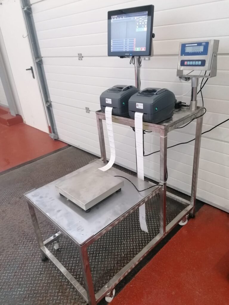 Sistem full inox pentru cantarie si etichetare semiautomat cu aplicatie dedicata PAMRO