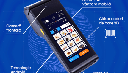 Casa de marcat si POS Bancar Datecs BlueCash 50