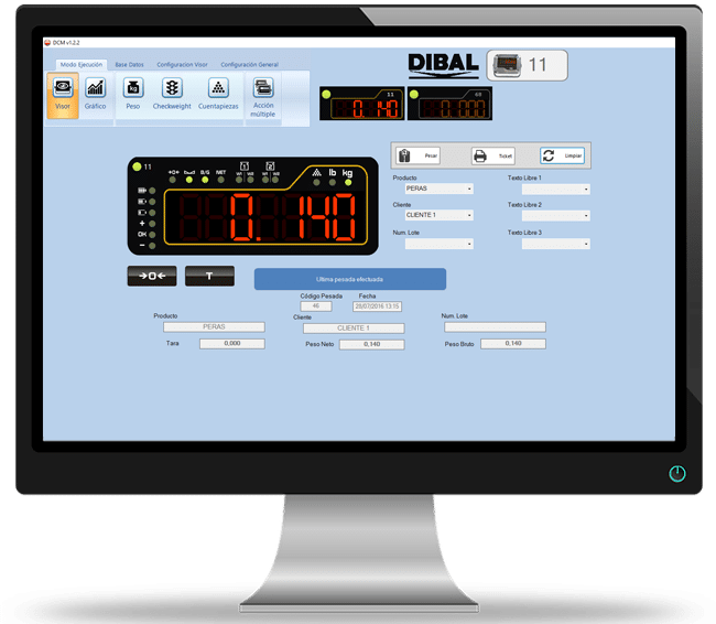 Software DCM pentru indicatoarele de cântărire DIBAL DMI-600 - imagine 2