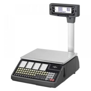 Cantar cu etichetare DINA 500-W025T ALPHA 15P, 15Kg, cu brat, verificat metrologic