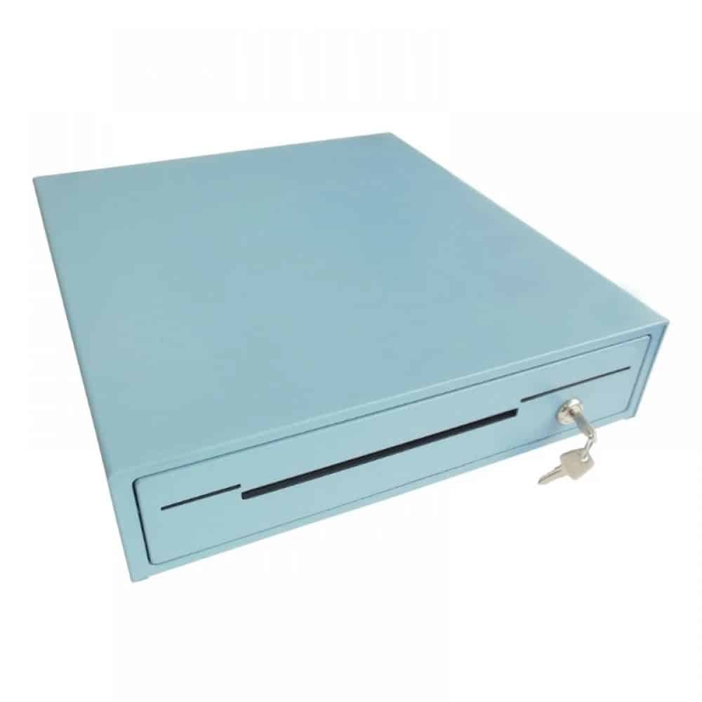 Sertar de bani HS360A 4B-8M 6V RJ11 albastru